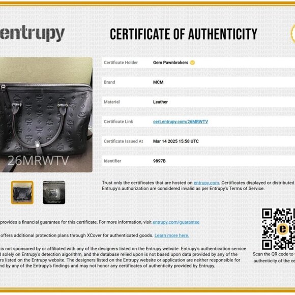 MCM Calfskin Ottomar Monogram Essential Boston Bag - Picture 10 of 15